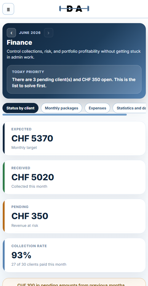 Daniel Abreu finance view on mobile